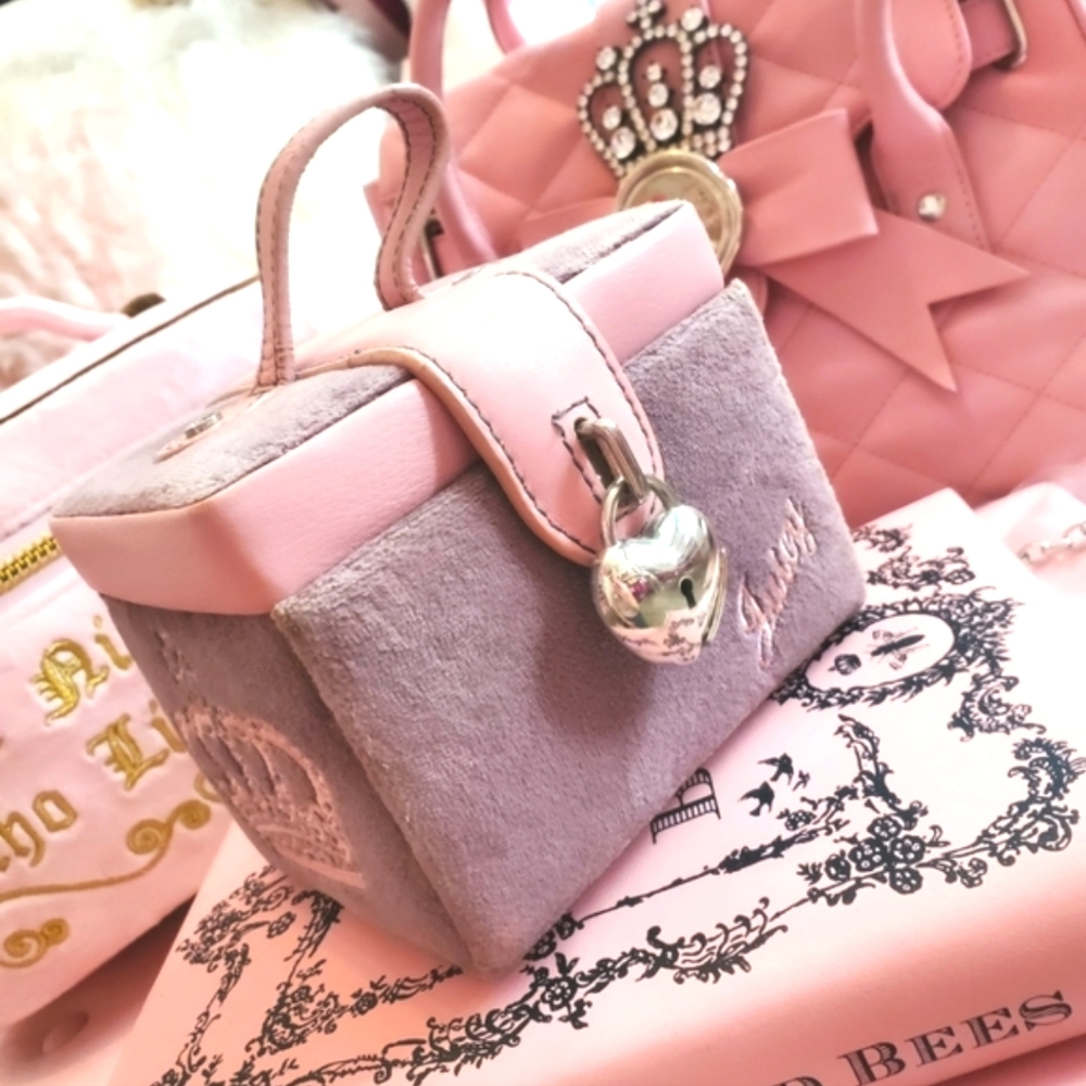 Juicy Couture pink and purple jewelry box